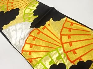 アンティーク　檜扇模様織出し袋帯（材料）